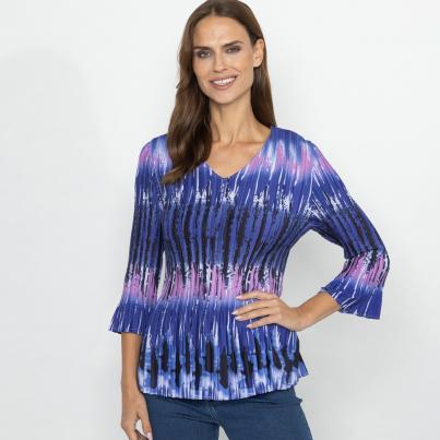 TRENDS by J. Leibfried Plissee-Shirt multicolor