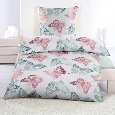 AllSeasons Bettwäsche 4tlg. Schmetterlinge