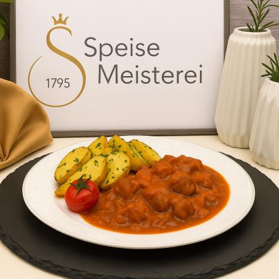 Grossmutters Hähnchenbrust in Waldpilzsosse