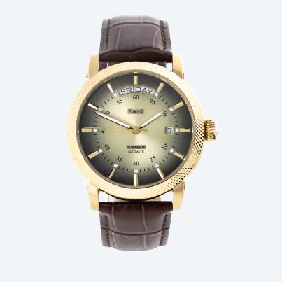 PortaS Herren-Automatikuhr "Ernstthal" gold