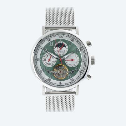 PortaS Herren-Automatikuhr "Spreetal" mintgreen