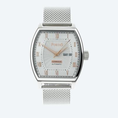 PortaS Herren-Automatikuhr "Kästner" silber