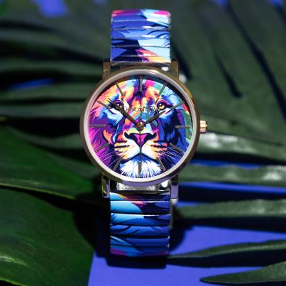 ChocoMoon Damenuhr "Street Art Lion" Quarz