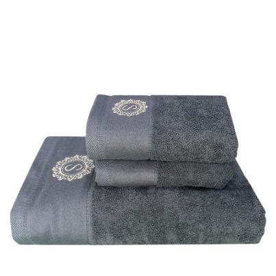 Premium Handtuchset 3tlg. grau