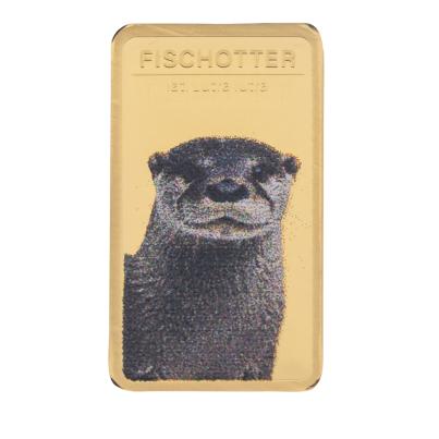 Goldbarren "Fischotter" 1/200 oz. Feingold