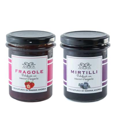 Erdbeer & Blaubeermarmelade mit Agavensirup