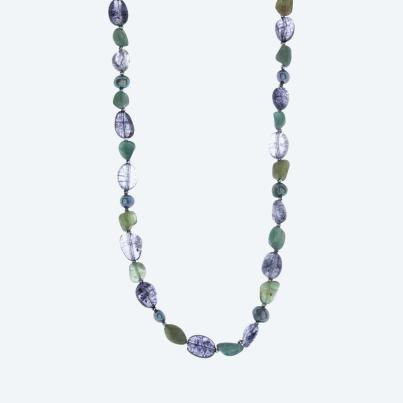 Collier Apatit, SWZPerlen, Quarz