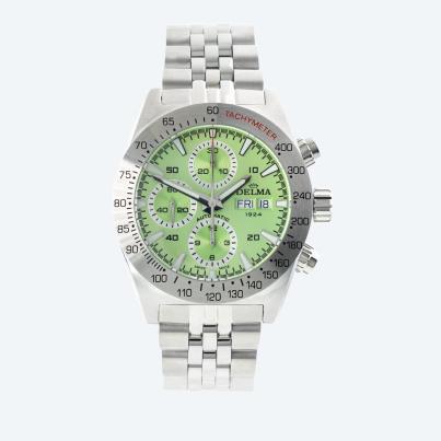 DELMA Herrenuhr "Montego Automatik" lime