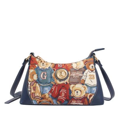 Henney Bear Umhängetasche blau/multicolor