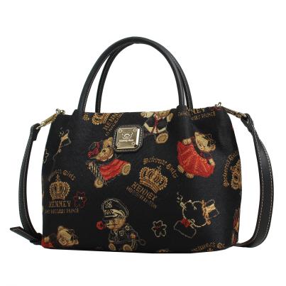 Henney Bear Henkeltasche schwarz/multicolor