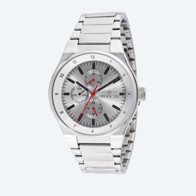 INVICTA Herrenuhr "Racing" silberfarben