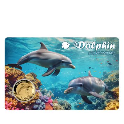 Coincard "Dolphin" 1/1000 oz. Feingold