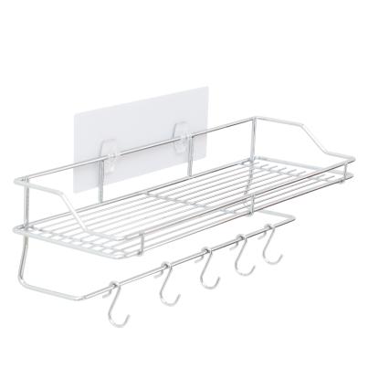 Badregal mit Handtuchhalter ohne Bohren