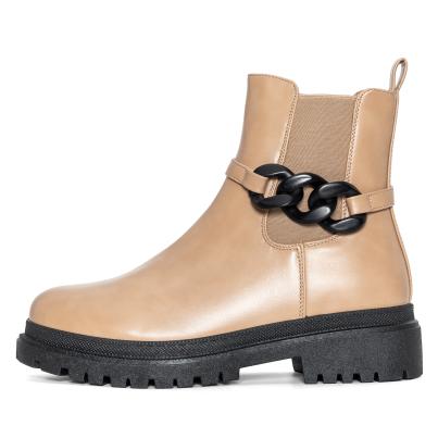 Damenstiefelette beige