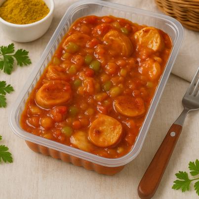 Currywurst mit Weißer Wurst