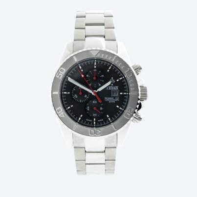 VIDAR Herrenuhr "Bahamas" Chronograph silber-grau