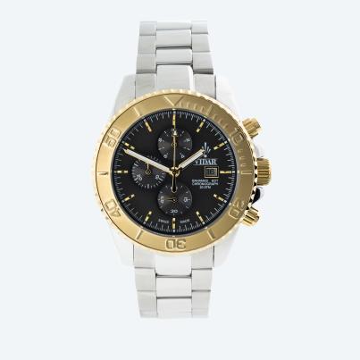 VIDAR Herrenuhr "Bahamas" Chronograph bicolor