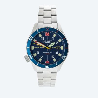 RGMT Herren-Automatikuhr "Recon Diver" blau