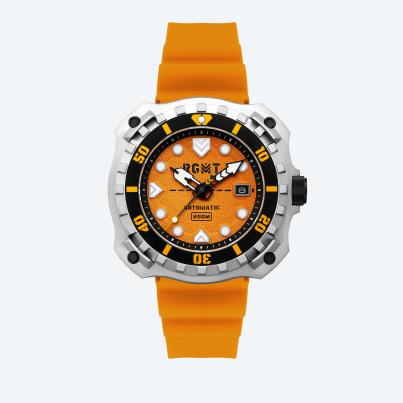 RGMT Herren-Automatikuhr "Minesweep" orange