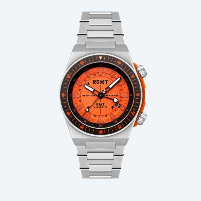 RGMT Herren-Automatikuhr "Marksman", orange