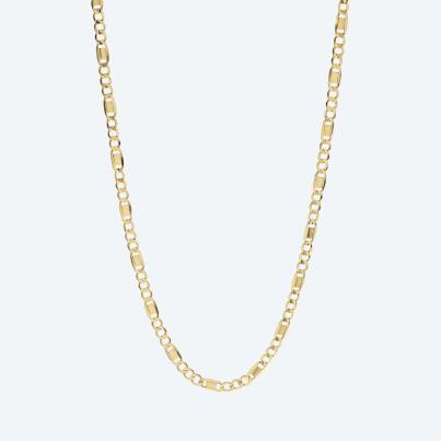 Figarokette 585 Gelbgold