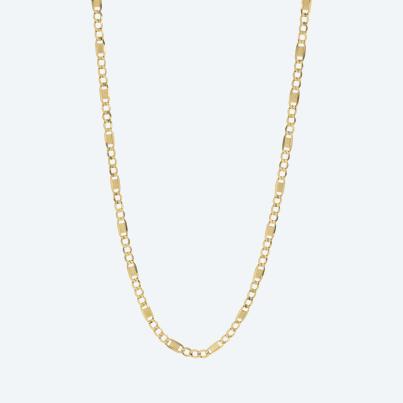 Figarokette 585 Gelbgold