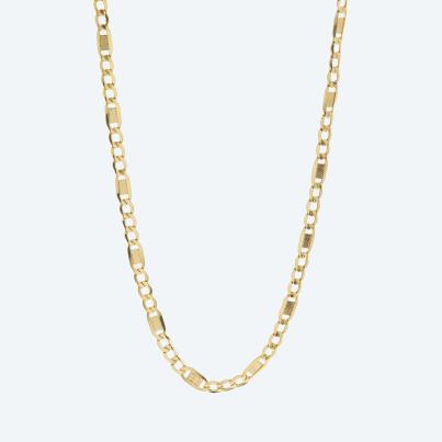 Figarokette 585 Gelbgold