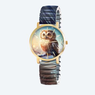 ChocoMoon Damenuhr "Snowy Owl" Quarz