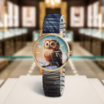 ChocoMoon Damenuhr "Snowy Owl" Quarz
