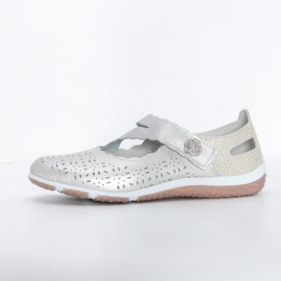 TOPWAY COMFORT Damenslipper beige/gold