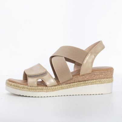 TOPWAY COMFORT Damensandalen gold