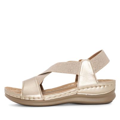 TOPWAY COMFORT Damensandalen gold