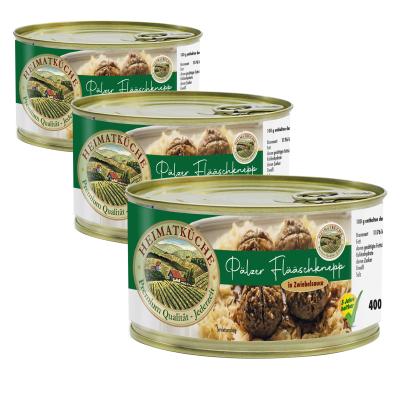Pfälzer Flääschknepp in Zwiebelsoße