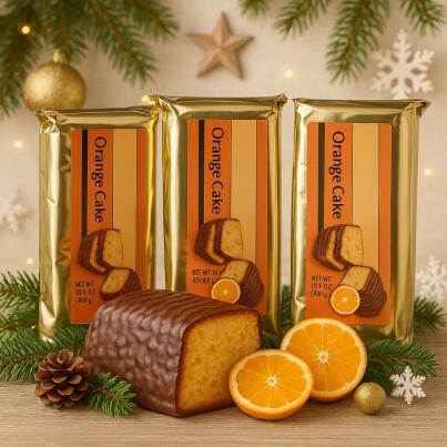 Schlünder Orangencake mit Schokolade überzogen 400