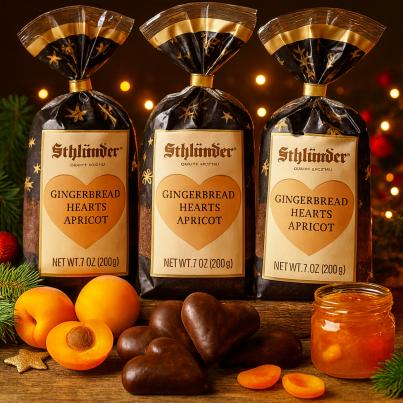 Schlünder Lebkuchenherzen Aprikosenfüllung 200g