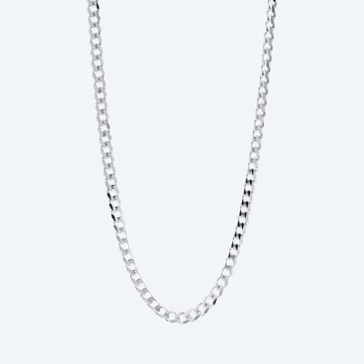 Panzerkette 925 Silber diamantiert ca. 60 cm