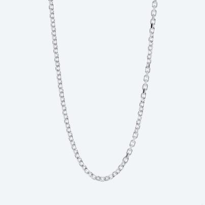 Ankerkette 925 Silber diamantiert ca. 60 cm