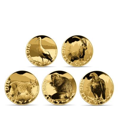 5er Set Goldmünzen "Big 5 of Europe"