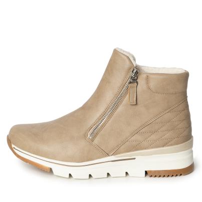 Damenstiefelette taupe