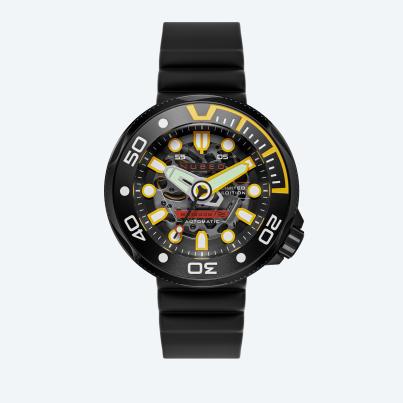 NUBEO Herrenuhr "Ventana Skeleton Automatic"