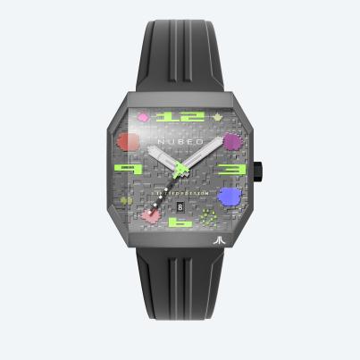 NUBEO Herrenuhr Console Automatic Atari Asteroids