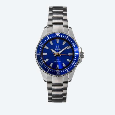 Shield Herrenuhr "Abyss" Quarz, 20 ATM, blau