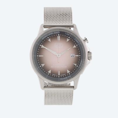 UMF Herrenuhr Autokinetik, Milanaiseband, braun