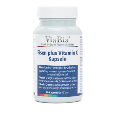 ViaBia Eisen + Vitamin C 60 Kapseln