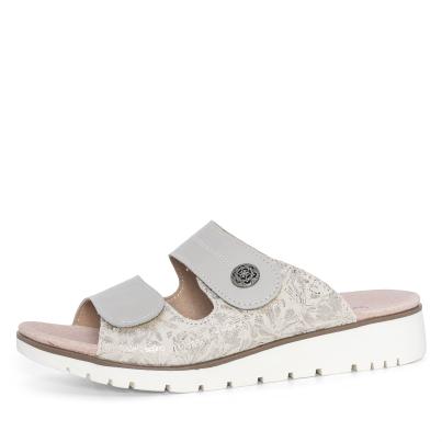 Chiara Gradi Damenpantoletten beige metallic