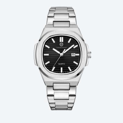 Constantin Durmont Herrenuhr "Solémire noir acier"