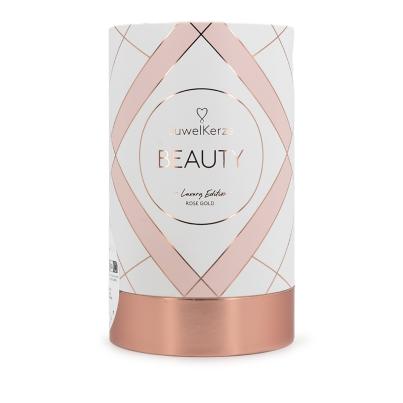 JuwelKerze mit Ohrringe rosé