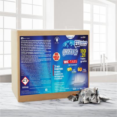 gastro WC Tabs Geburtstagsbox 110 + 21 Stück