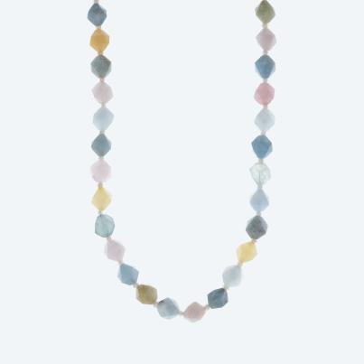 Collier Aquamarin, Morganit Magnetverschluß