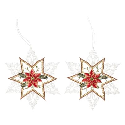 Plauener Spitze Fensterbilder Stern